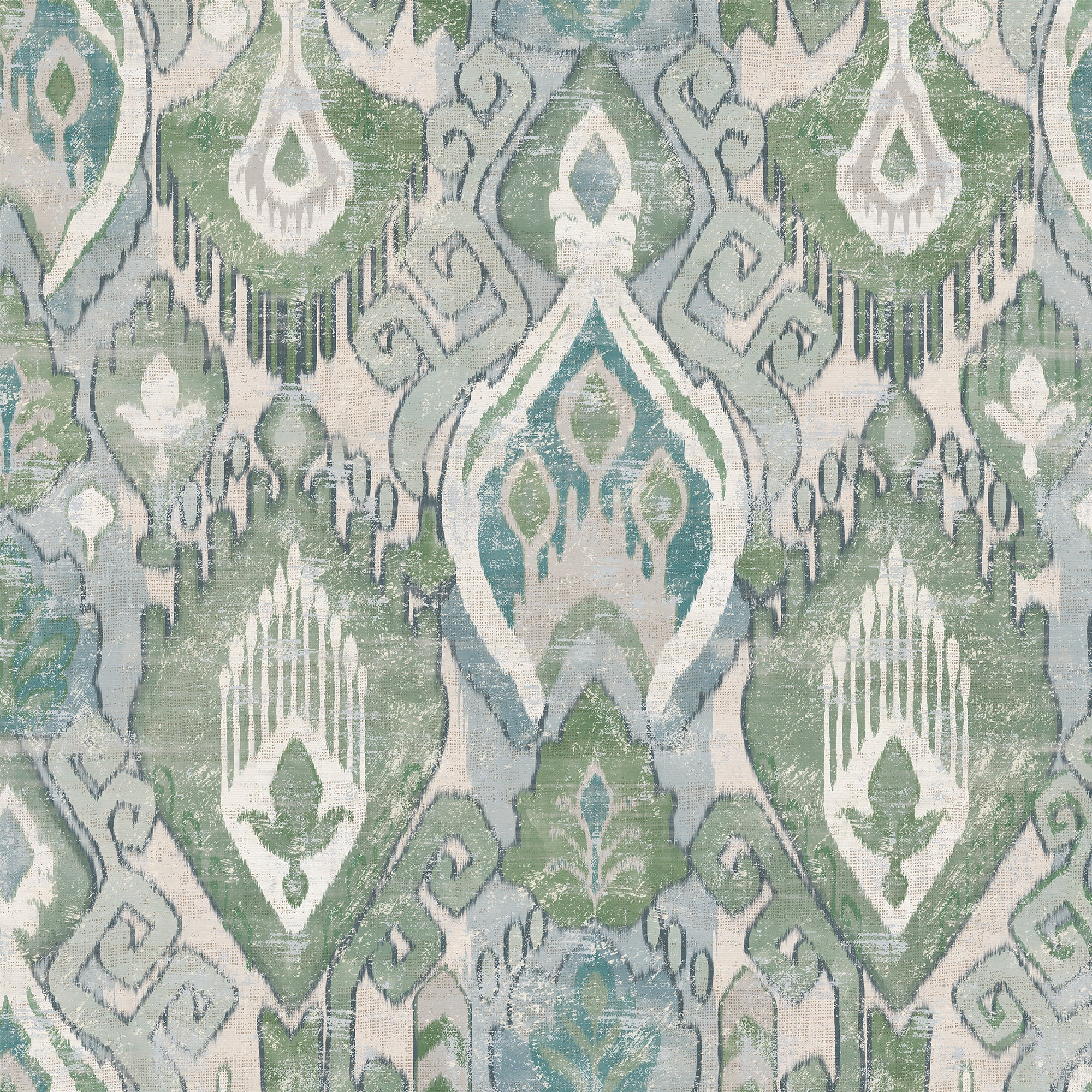Daraee Tapestry Wallpaper in blue &amp; green color - pattern number 142306 - by Graham and Brown in the 2025 Exclusives collection