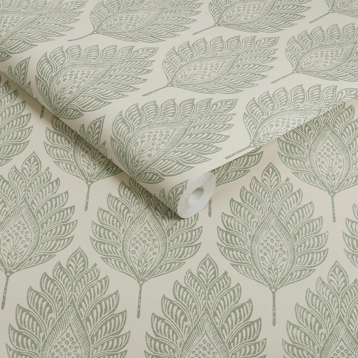 Flame Leaf Wallpaper in neutral color - pattern number 142307 - by Graham and Brown in the 2025 Exclusives collection
