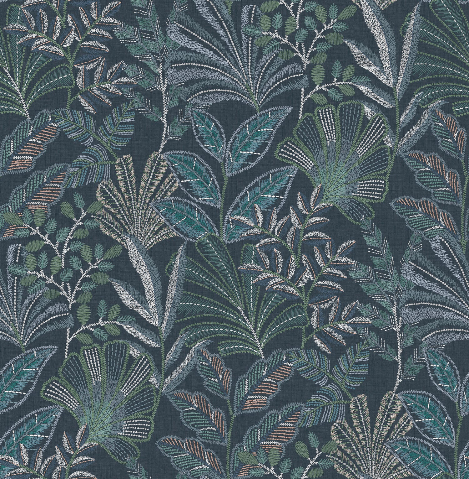 Vendura Weave Wallpaper in navy color - pattern number 142319 - by Graham and Brown in the 2025 Exclusives collection