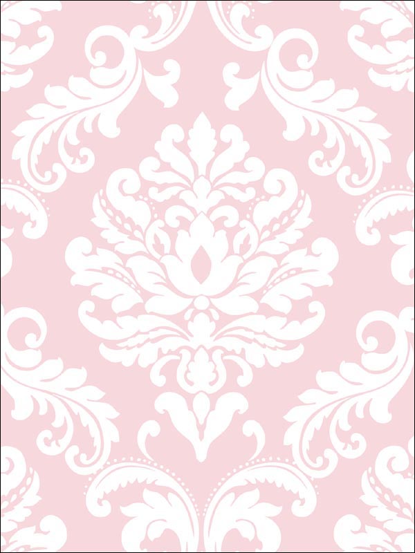 Ariel Peel and Stick wallpaper in pink color - pattern number NU1397 - by Brewster in the NuWallpaper collection