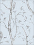Woods Peel and Stick fabric in blue color - pattern number NU1413 - by Brewster in the NuWallpaper collection