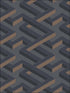 Luxor fabric in charcoal color - pattern number 105/1001.CS.0 - by Cole and Son in the Geometric II collection