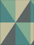 Apex Grand fabric in teal color - pattern number 105/10045.CS.0 - by Cole and Son in the Geometric II collection