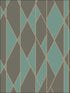 Oblique fabric in teal and black color - pattern number 105/11048.CS.0 - by Cole and Son in the Geometric II collection