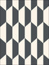 Tile fabric in black and white color - pattern number 105/12050.CS.0 - by Cole and Son in the Geometric II collection