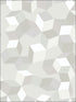 Puzzle fabric in white on white color - pattern number 105/2008.CS.0 - by Cole and Son in the Geometric II collection