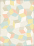 Puzzle fabric in pale pastel color - pattern number 105/2009.CS.0 - by Cole and Son in the Geometric II collection