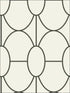 Riviera wallpaper in black and white color - pattern number 105/6026.CS.0 - by Cole and Son in the Geometric II collection