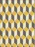 Delano fabric in yellow and black color - pattern number 105/7032.CS.0 - by Cole and Son in the Geometric II collection