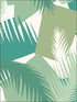 Deco Palm wallpaper in green color - pattern number 105/8037.CS.0 - by Cole and Son in the Geometric II collection