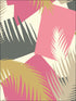 Deco Palm wallpaper in pink color - pattern number 105/8038.CS.0 - by Cole and Son in the Geometric II collection