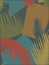 Deco Palm wallpaper in red and blue color - pattern number 105/8039.CS.0 - by Cole and Son in the Geometric II collection
