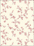 Floral Allisons Trail wallpaper in reds color - pattern number AB27625 - by Patton Norwall in the Pretty Prints 4 collection
