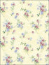 Floral Mini Spring Time Trail wallpaper in blues and purples color - pattern number PP23714 - by Patton Norwall in the Pretty Prints 4 collection