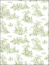Small Toile wallpaper in greens color - pattern number PP27800 - by Patton Norwall in the Pretty Prints 4 collection