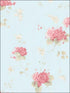 Floral Hortensia Trail fabric in blues pinks color - pattern number PP35507 - by Patton Norwall in the Pretty Prints 4 collection