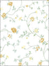 Floral Royal Trail wallpaper in greens color - pattern number PP35525 - by Patton Norwall in the Pretty Prints 4 collection