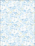Floral Daisy Chain wallpaper in blues and yellows color - pattern number PP35531 - by Patton Norwall in the Pretty Prints 4 collection