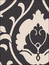 Italian Damask fabric in black taupe color - pattern number SH34515 - by Patton Norwall in the Shades collection