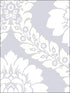 Daisy Damask fabric in metallic silver light cream color - pattern number SH34519 - by Patton Norwall in the Shades collection