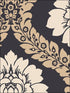 Italian Damask fabric in black beige color - pattern number SH34520 - by Patton Norwall in the Shades collection