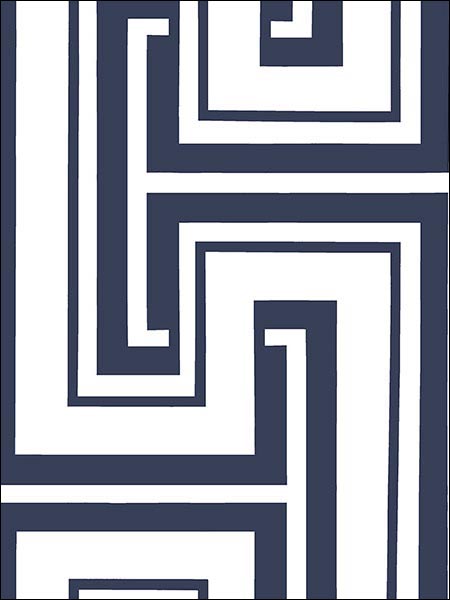 Tease wallpaper in navy color - pattern number SH34521 - by Patton Norwall in the Shades collection