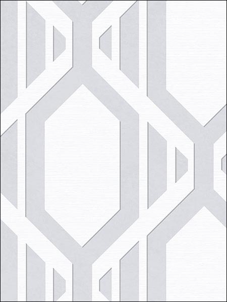 Gatsby wallpaper in grey silver color - pattern number SH34550 - by Patton Norwall in the Shades collection