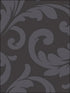 Hyatt Scroll wallpaper in black color - pattern number VG26236P - by Patton Norwall in the Shades collection