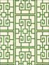 Dynasty Lattice fabric in metallic pearl and emerald green color - pattern number AI40204 - by Seabrook in the Koi collection