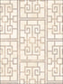 Dynasty Lattice fabric in metallic pearl and gray color - pattern number AI40208 - by Seabrook in the Koi collection