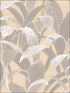 Imperial Banana Groves fabric in metallic gold and gray color - pattern number AI40308 - by Seabrook in the Koi collection