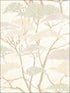 Confucius Tree wallpaper in silver and pearl color - pattern number AI41405 - by Seabrook in the Koi collection