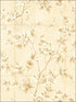Great Wall Floral wallpaper in metallic gold and greige color - pattern number AI41903 - by Seabrook in the Koi collection
