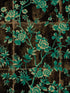 Great Wall Floral fabric in metallic mocha and sea green color - pattern number AI41904 - by Seabrook in the Koi collection