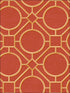Silk Road Trellis wallpaper in metallic gold and crimson color - pattern number AI42408 - by Seabrook in the Koi collection