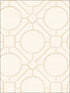 Silk Road Trellis wallpaper in metallic pearl and off white color - pattern number AI42411 - by Seabrook in the Koi collection