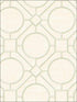 Silk Road Trellis wallpaper in metallic mint and off white color - pattern number AI42414 - by Seabrook in the Koi collection