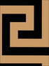 Vogue fabric in black and metallic gold color - pattern number NE50000 - by Seabrook in the Nouveau Luxe collection