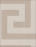 Vogue fabric in metallic silver and taupe color - pattern number NE50008 - by Seabrook in the Nouveau Luxe collection
