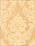 Vogue Damask fabric in metallic gold and buttercup color - pattern number NE50100 - by Seabrook in the Nouveau Luxe collection