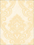 Vogue Damask fabric in metallic gold and off white color - pattern number NE50105 - by Seabrook in the Nouveau Luxe collection
