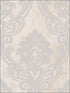 Vogue Damask fabric in metallic silver and greige color - pattern number NE50108 - by Seabrook in the Nouveau Luxe collection