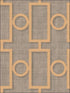 Adorn Geo fabric in metallic gold and platinum color - pattern number NE50600 - by Seabrook in the Nouveau Luxe collection