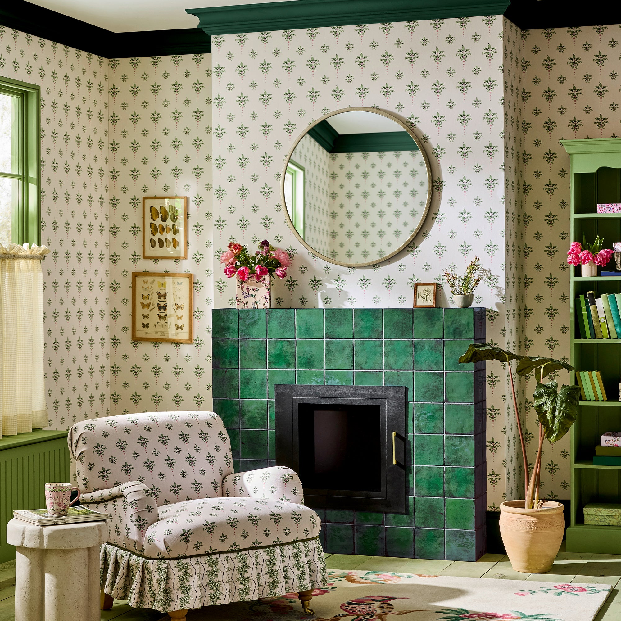 Cath Crest Wallpaper in cream color - pattern number 145321 - by Cath Kidston in the Cath Kidston SS26 collection