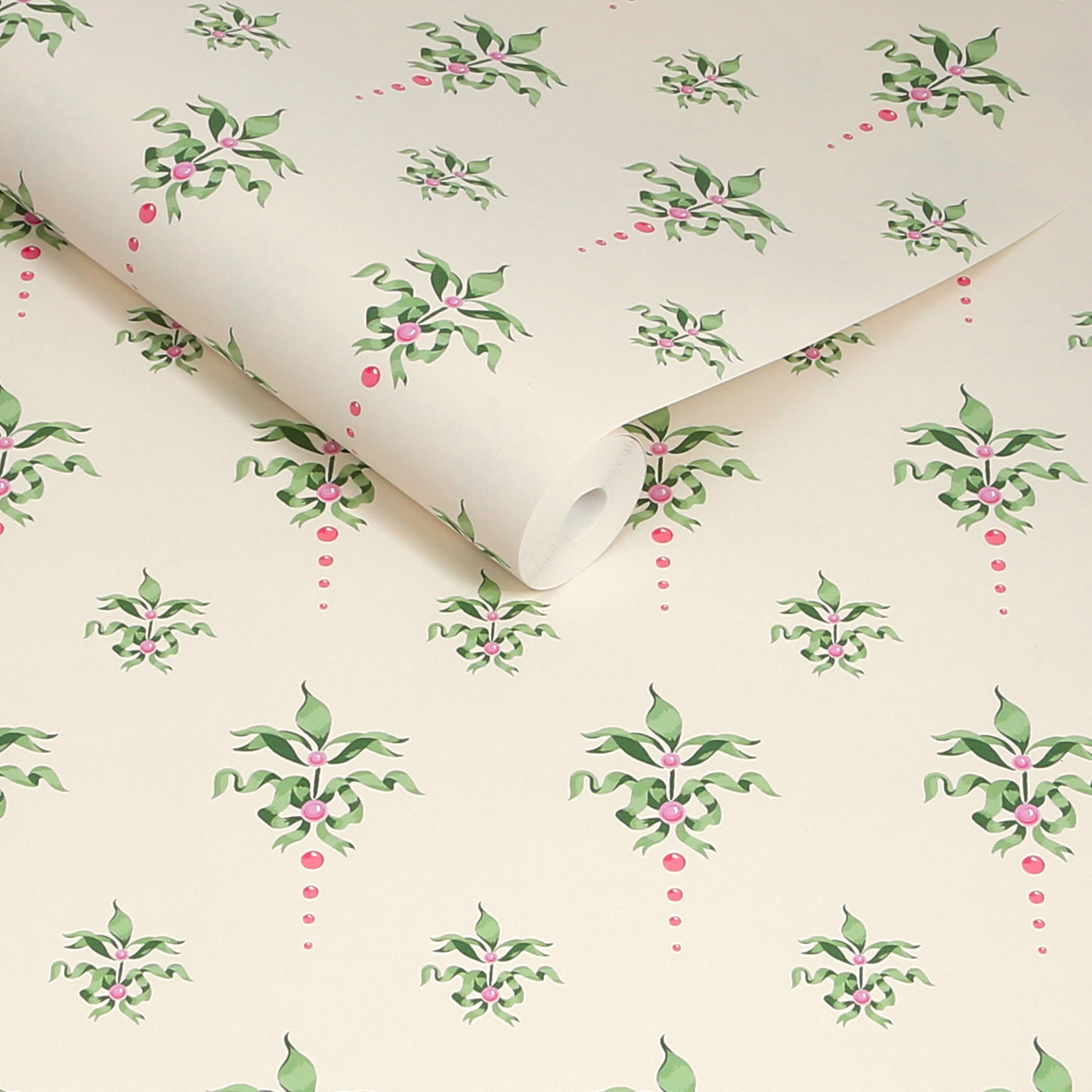 Cath Crest Wallpaper in cream color - pattern number 145321 - by Cath Kidston in the Cath Kidston SS26 collection