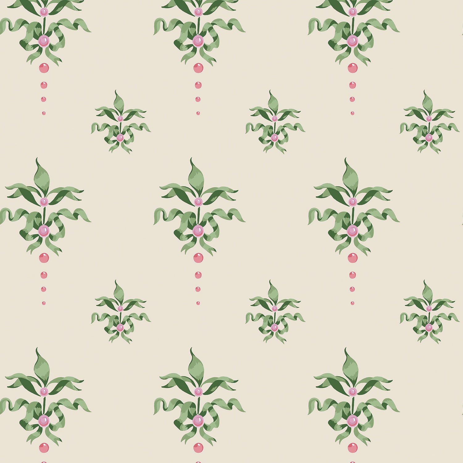 Cath Crest Wallpaper in cream color - pattern number 145321 - by Cath Kidston in the Cath Kidston SS26 collection