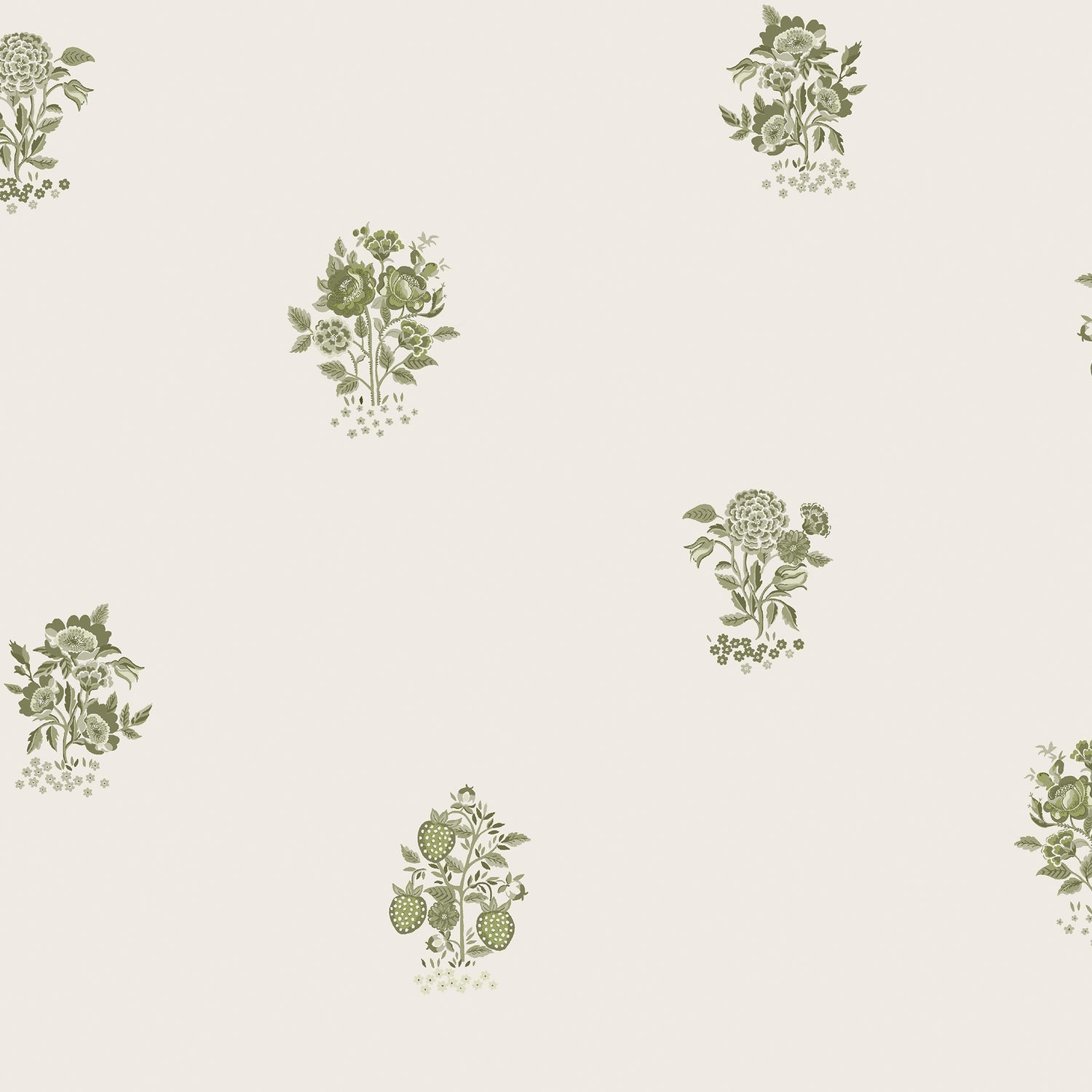 Kingdom Posey Wallpaper in cream color - pattern number 145322 - by Cath Kidston in the Cath Kidston SS26 collection