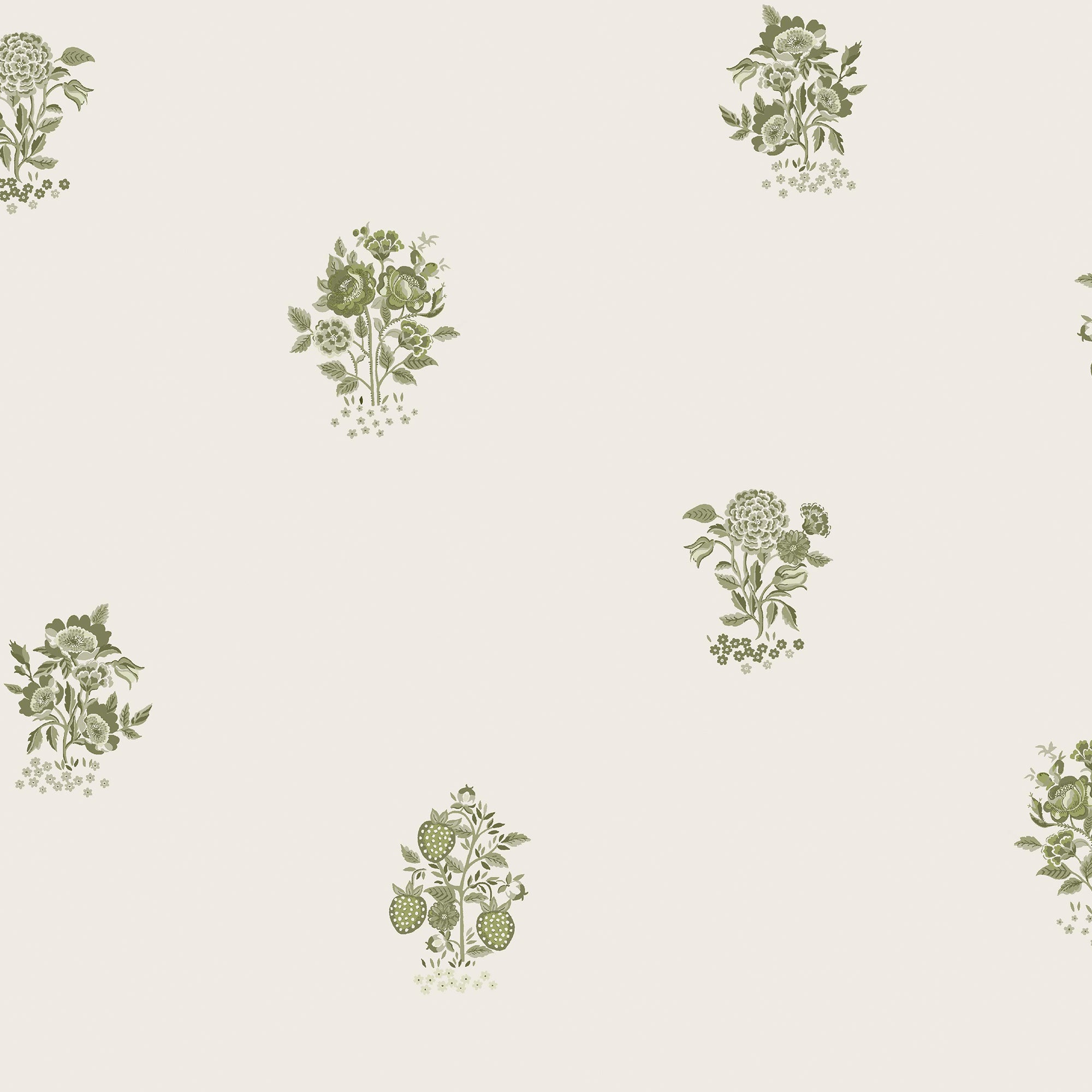 Kingdom Posey Wallpaper in cream color - pattern number 145322 - by Cath Kidston in the Cath Kidston SS26 collection