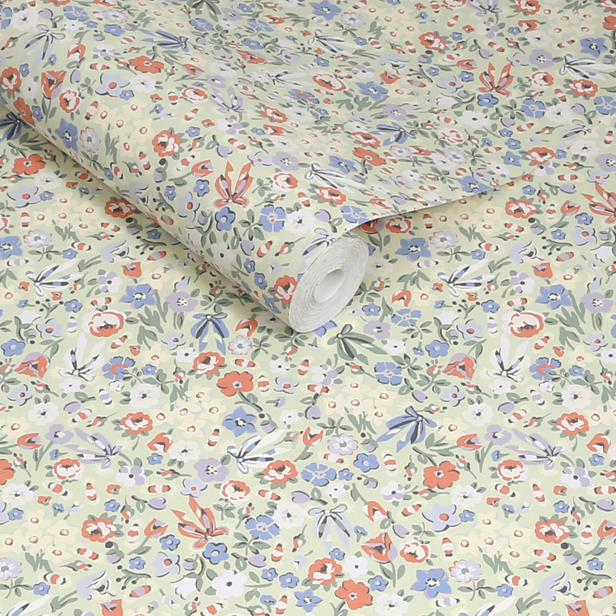 Harmony Ditsy Wallpaper in green color - pattern number 145323 - by Cath Kidston in the Cath Kidston SS26 collection