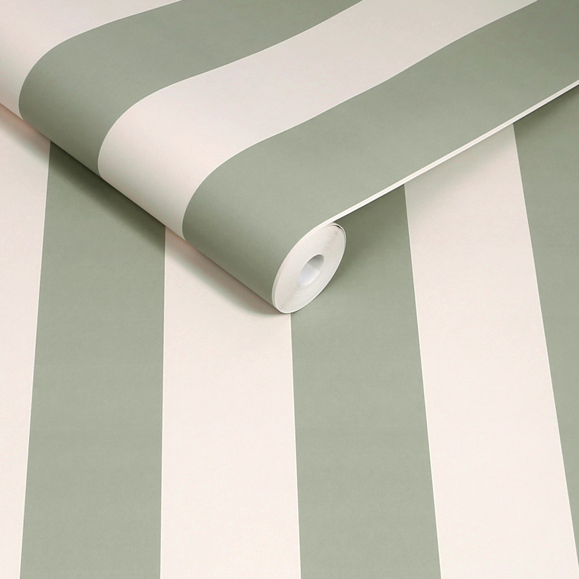 Canopy Stripe Wallpaper in green color - pattern number 145326 - by Cath Kidston in the Cath Kidston SS26 collection